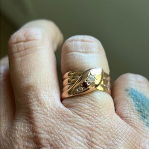 9Ct Antique Victorian Snake Ring